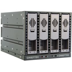 Бекплейн Chieftec SST-3141SAS 3x5.25" -> 4x3.5" HDDs Hot-Swap Aluminium