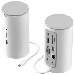 Док-станція USB3.1 Type-C --> HDMI/VGA/USB3.0x3/RJ45/SD/TF/TRRS 3.5m/PD/DC100W12-in-1Ventio