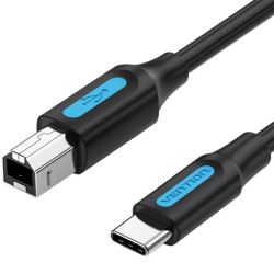 Кабель USB 2.0 Type-C M - USB BM, 2.0 м 2.4А Printer cable Vention