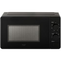 Мікрохвильова піч Adler AD 6206 20л/ 700Вт/ мех.керув./ відкр.кнопкою/ чорна