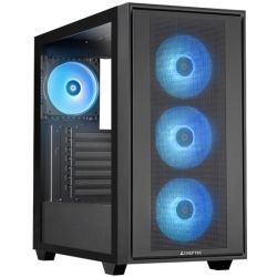 Корпус Chieftec HUNTER 3 GS-03B-OP 4x120mm A-RGB, USB-C, E-ATX, без БЖ, Black