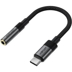 Перехідник USB-C --> 3.5 mm 15cm audio converter J12 Acefast black