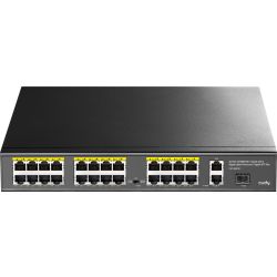 Комутатор Cudy FS1026PS1, 24 порт10/100M PoE+ Switch with 2 Gigabit Port+ 1SFP 300W