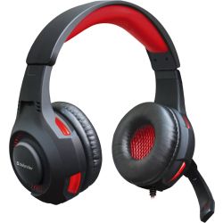 Ігрова гарнітура Defender Warhead G-450 USB, підсвітка, чорно-червона