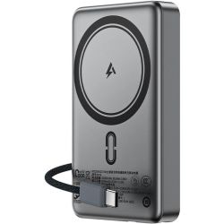 УМБ Acefast Magnetic Wireless 10000mAh 22.5W PD,QC 3.0 USB-C In/Out, QI 15W  M18 Black