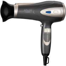 Фен Adler AD 2248 grey champane 2200Вт/ 2 швидкості/ хол.обдув/ темп.режимів-3/ іонізація/ дифузор