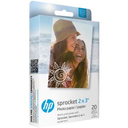 Фотопапір HP Sprocket Zink 2"x3" Глянцевий, самоклеючий, 20 листів