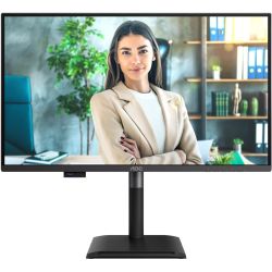TFT 27" AOC Q27P4U, QHD, IPS, 120Hz, 2xHDMI, DP, USB-hub, HAS, Pivot, колонки, чорний