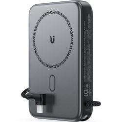 УМБ Acefast Magnetic Wireless 10000mAh 22.5W PD,QC 3.0 USB-C In/Out, QI 15W  M24 Metal Gray