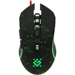 Мишка Defender Draglen GM-907 ігрова, 7200dpi., 6кн., чорна