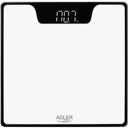 Ваги напольні Adler AD 8174 white електронні/ 180кг/ 2хААА/ автовимкнення