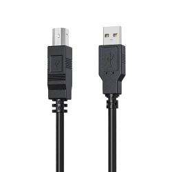 Кабель USB 2.0 AM-BM, 1.0 м, чорний, HP