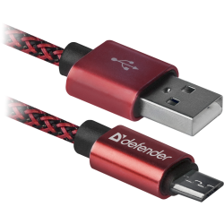 Кабель USB 2.0 AM-micro BM, 1.0 м, червоний, 08-03T PRO Defender