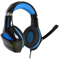 Гарнітура Microlab G6, 3,5мм+USB, Black-Blue