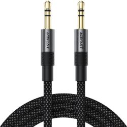 Кабель AUX Audio TRS M/M 1,0 м J10 Black Acefast