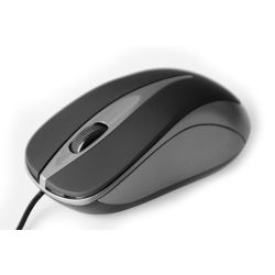Мишка  Media-Tech  Plano, 3кн., 800dpi, темно-сіра (titanium)