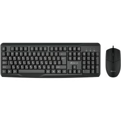 Комплект дротовий XTRIKE ME MK-207 UA (клавіатура + мишка 1000dpi) USB, чорний