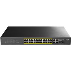 Комутатор Cudy GS1028EPS2, 24-Port Gigabit Light Managed PoE+ Switch with 2 SFP 300W