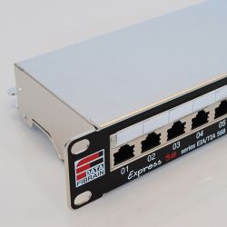 Патч-панель 19", 24xRJ45, FTP, Cat.5e, 1unit, Fibrain