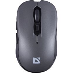 Мишка Defender Gassa MM-105, бездротова, 6 кн., 1600 dpi, безшумна сіра