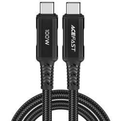Кабель USB 2.0 Type-C M-M, 2 м, 100W C4-03, zinc alloy, Black, Acefast